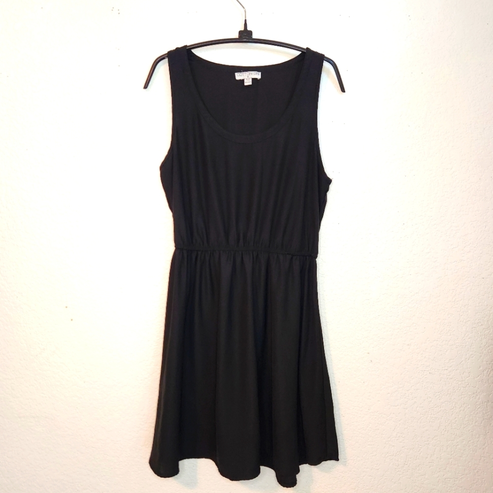 Cotton On Black‎ Sleeveless A-Line Sundress 228850, Size S